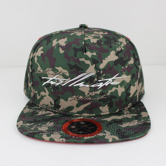 "Trillmatic Camo" w/ Suede and Chrome Snapback Hat