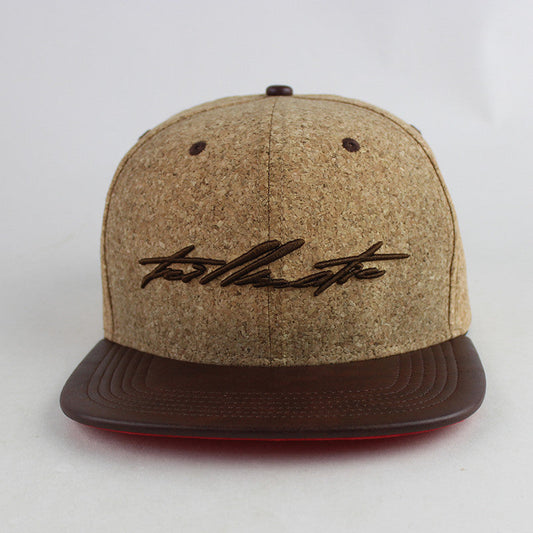 "Poppin' Bottles" Cork/Leather/Satin Strapback Hat